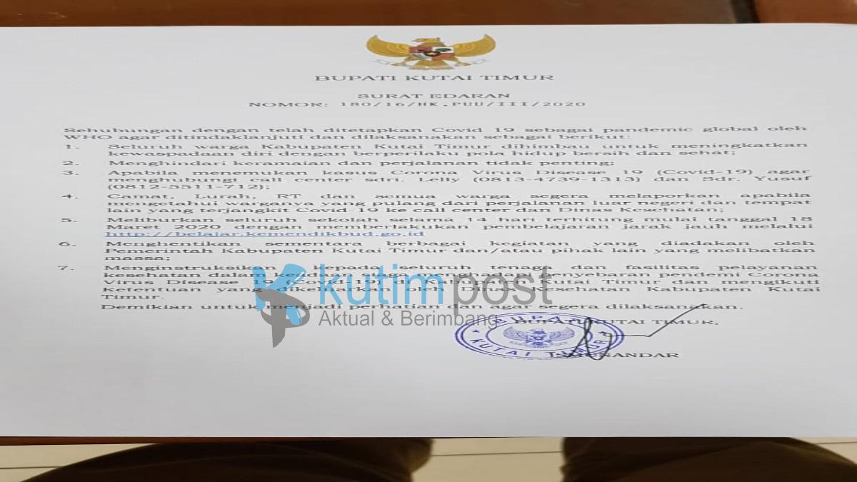 KUTIMPOSTCOM, SANGATTA - Konferensi Pers Pemkab Kutim Terkait pandemi virus corona Covid-19