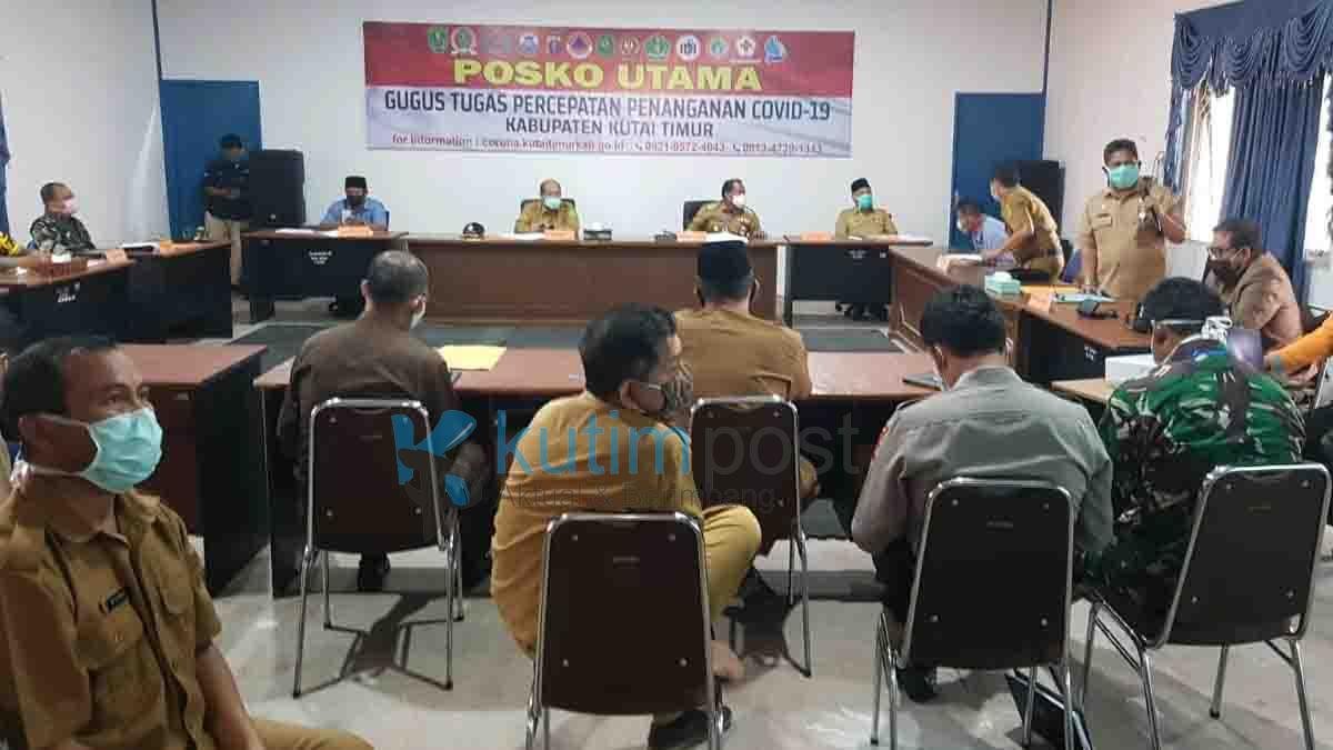 Rapat Koordinasi dan Evaluasi Mingguan Satgas Gugus Tugas Percepatan Penanganan Covid-19 Kab Kutim