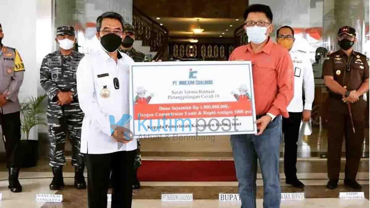 Peduli Covid PT Indexim Coalindo Bantu Satgas Kutim