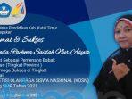 Lolos KOSN Tingkat Provinsi, Disdik Semoga Sukses Ditingkat Nasional Lolos KOSN Tingkat Provinsi, Disdik Semoga Sukses Ditingkat Nasional