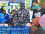Lanal Sangatta Jemput Bola Vaksin di SMPN 1 Sangatta Utara