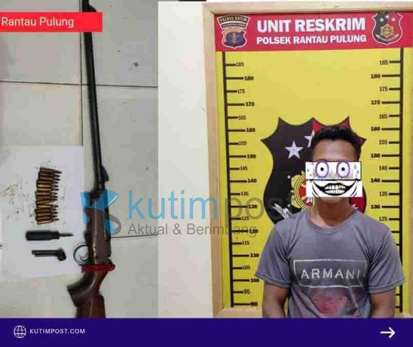 Jelang Nataru, Polsek Rantau Pulung Berhasil Amankan Senpi Beserta Amunisi