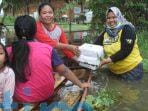 Tim Gerak P4STI Salurkan Bantuan Untuk Warga Korban Banjir Di Bengalon