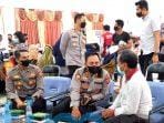 Kapolres Kutim Kunjungi Vaksinasi Booster di BPU Sangatta Utara Kapolres Kutim Kunjungi Vaksinasi Booster di BPU Sangatta Utara