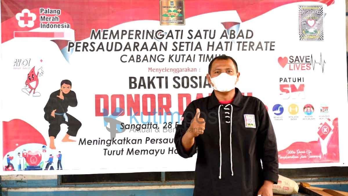 Menyambut 1 Abad, PSHT Cabang Kutim Adakan Donor Darah