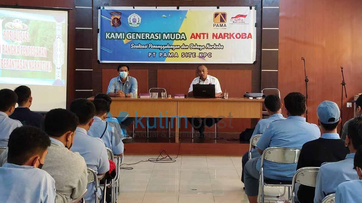 Satresnarkoba Bersama PT PAMA Sosialisasi Bahaya Narkoba ke SMK
