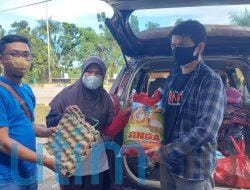 AJKT Salurkan Bantuan Sembako Korban Banjir Sangatta