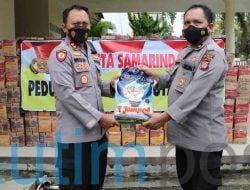 Banjir Sangatta, Polresta Samarinda Bantu 6 Truk Sembako