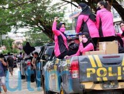 Bhayangkari Polres Kutim Turun Bantu Korban Banjir