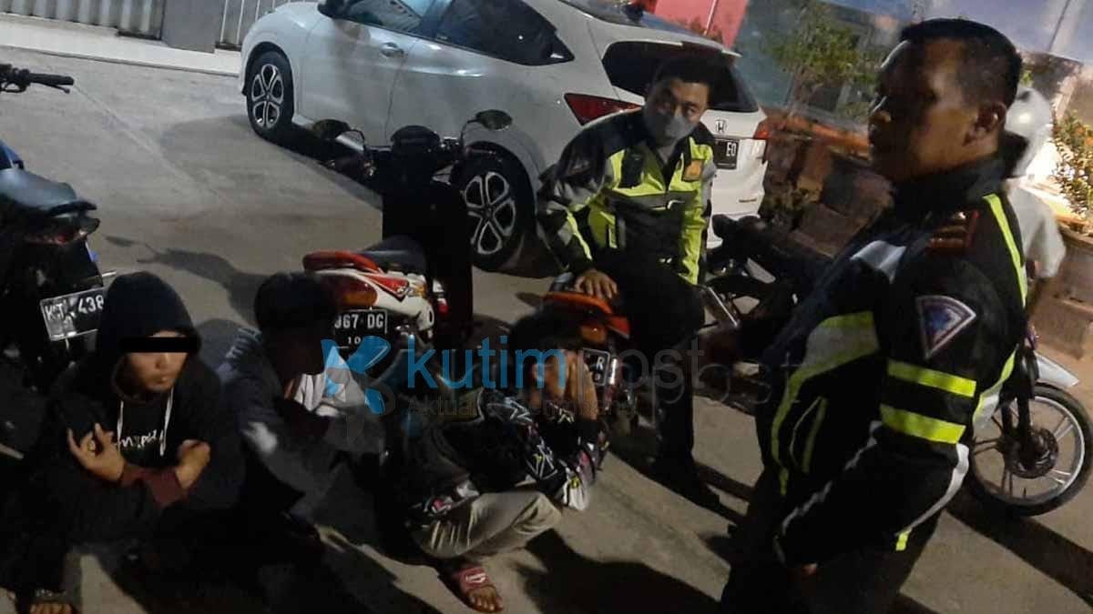 Gagalkan Balapan Liar, Satlantas Polres Kutim Amankan 5 Motor