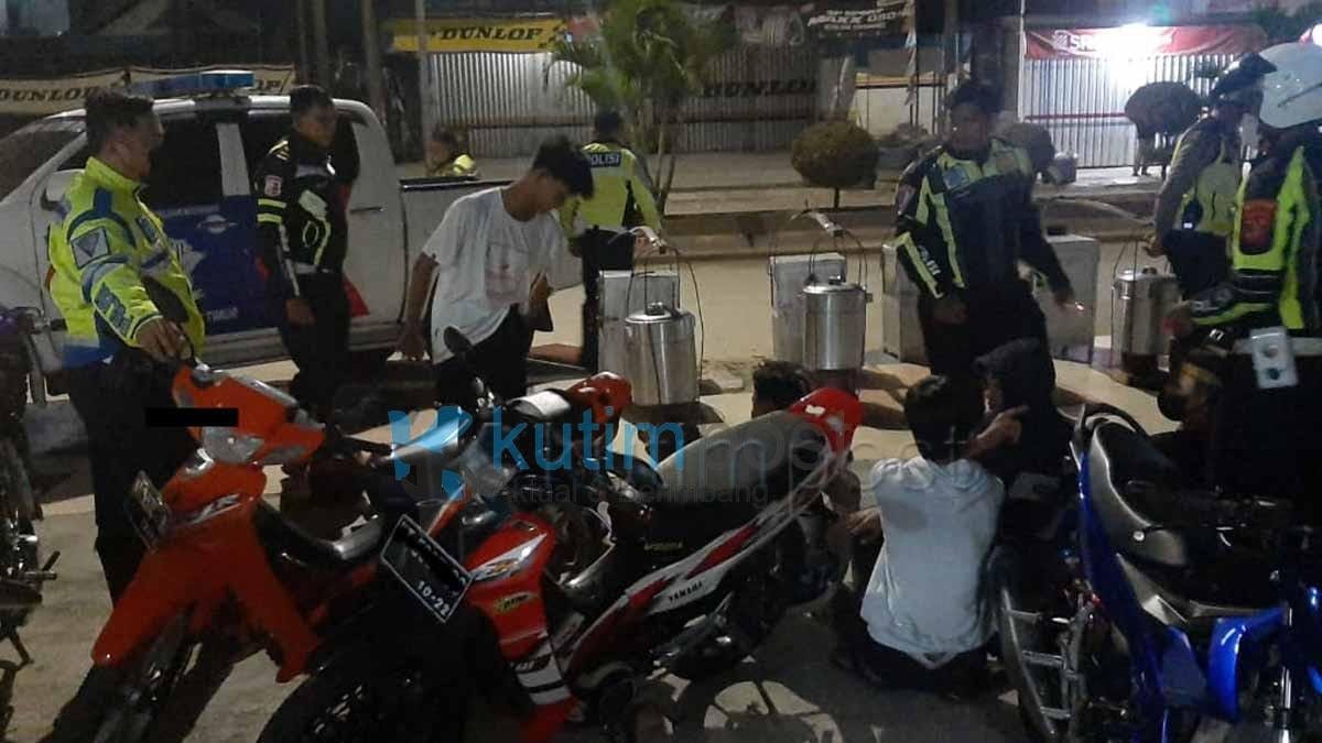 Gagalkan Balapan Liar, Satlantas Polres Kutim Amankan 5 Motor