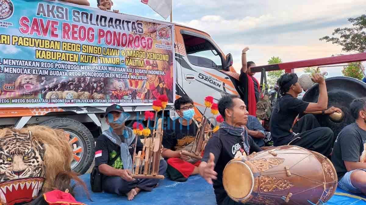 Tolak Klaim Malaysia, Paguyuban Reog Kutim Adakan Aksi Solidaritas