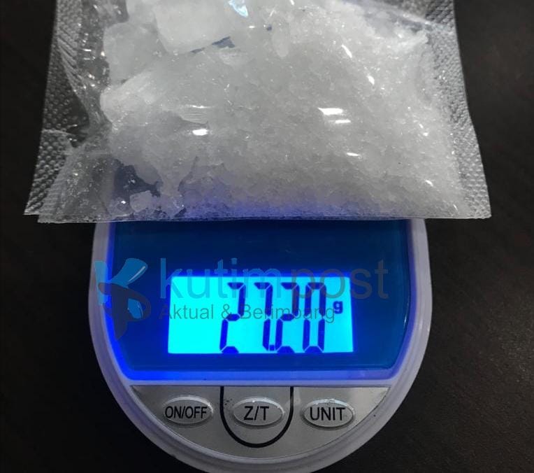 Polres Kutim Amankan Pemuda Bawa Sabu Dikotak Susu