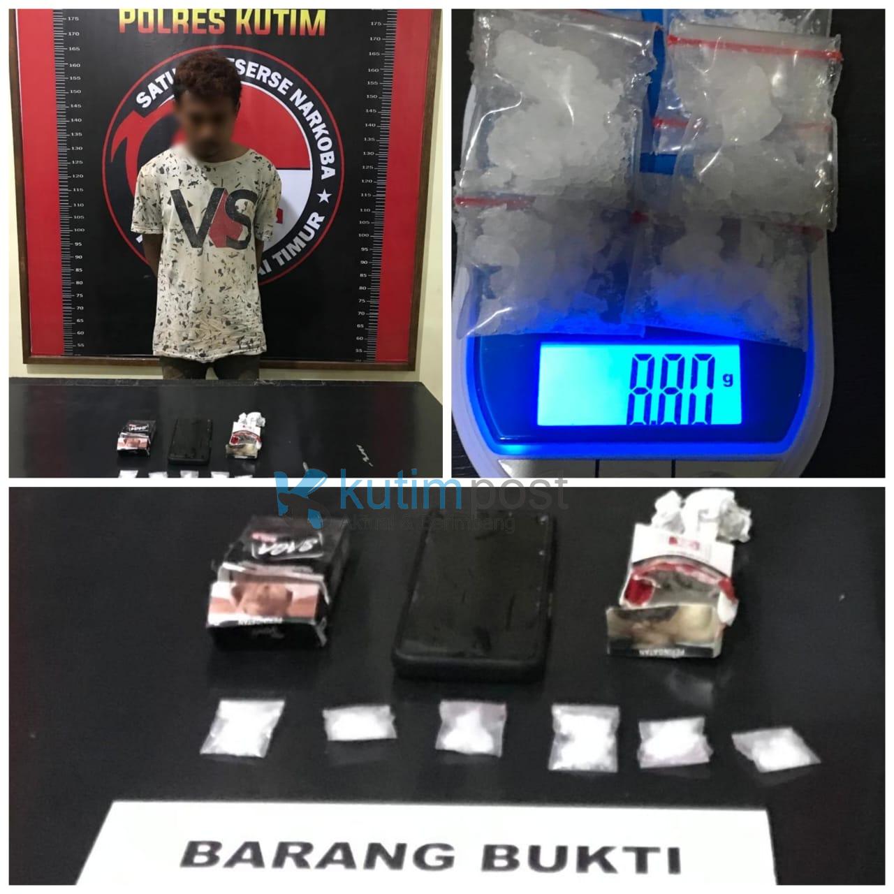 Pemuda 26 Tahun Berhasil Dibekuk Satres Narkoba Polres Kutim