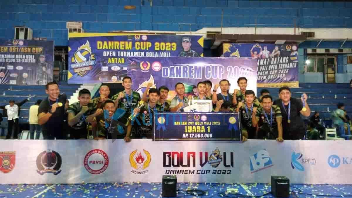 Tim Voli Kodim 0909 Kutim Juarai Danrem 091 ASN Cup Tim Voli Kodim 0909 Kutim Juarai Danrem 091 ASN Cup