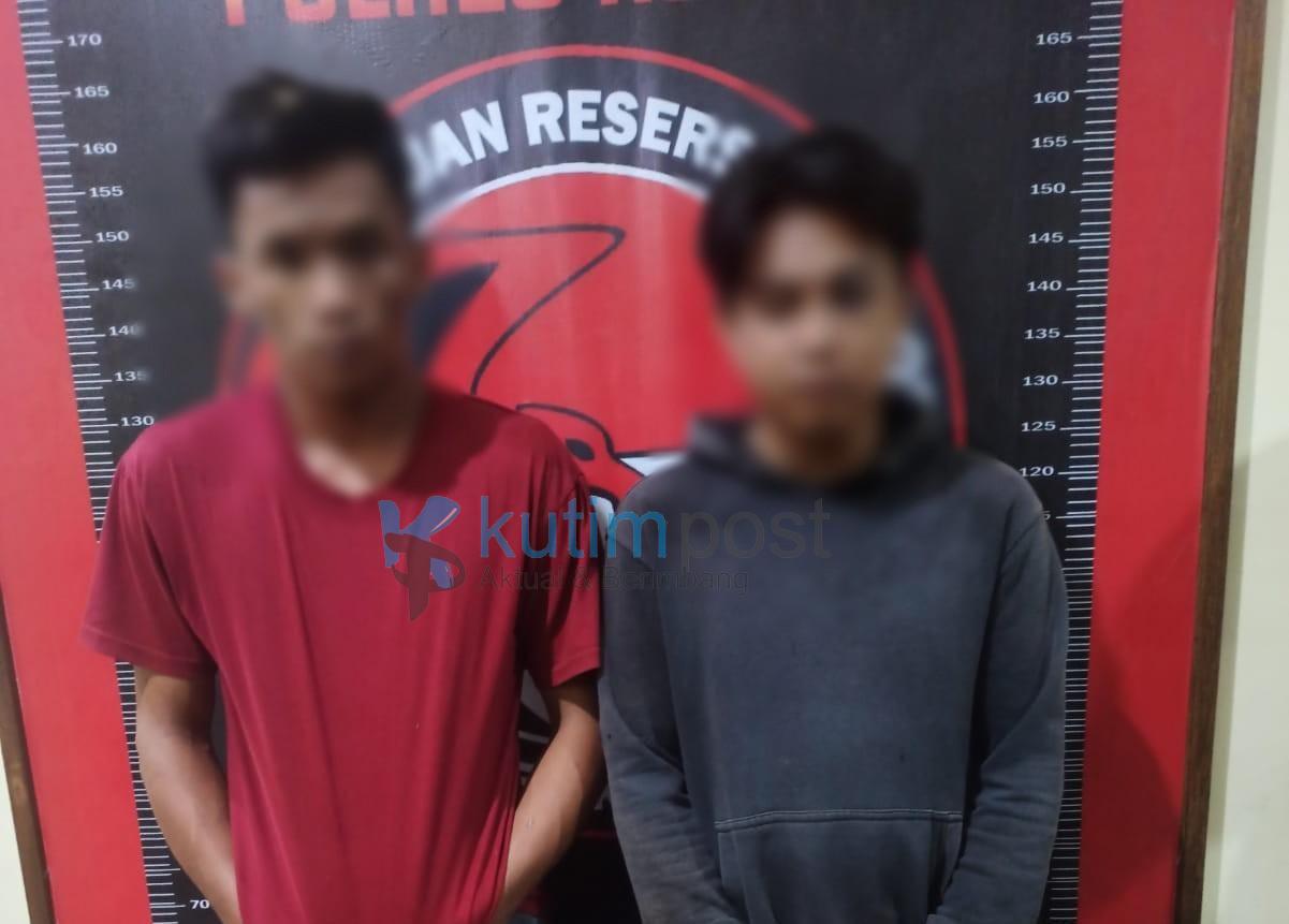 Satreskoba Polres Kutim Amankan 2 Pria Membawa Sabu Seberat