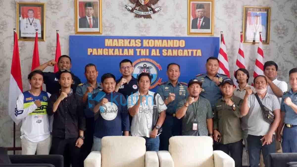 Danlanal Sangatta Sambut Hangat Jurnalis AJKT Danlanal Sangatta Sambut Hangat Jurnalis AJKT