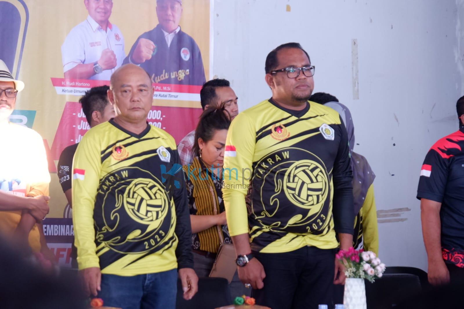Wabup Kasmidi Buka Kejuaraan Sepak Takraw di Sangatta Selata
