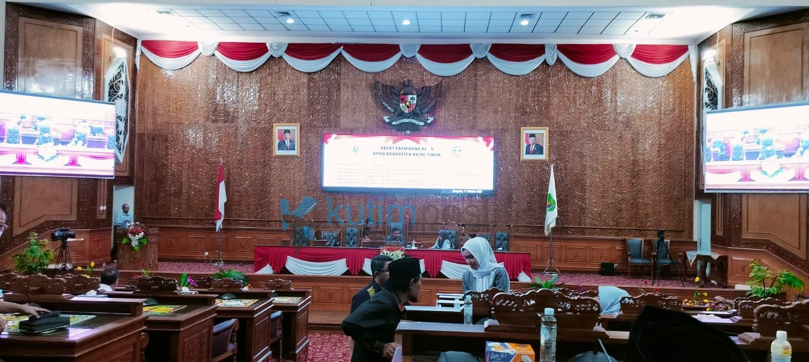 DPRD Kutim Gelar Paripurna Ke-IX Masa Sidang 1