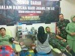 Hari Juang Kartika Kodim 0909 KTM Adakan Donor Darah Hari Juang Kartika Kodim 0909 KTM Adakan Donor Darah