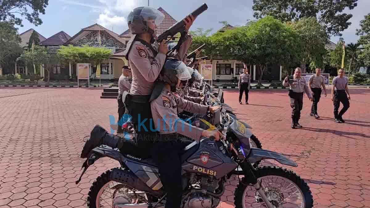 Dalmas Sat Samapta Polres Kutim Gelar Persiapan Pilkada