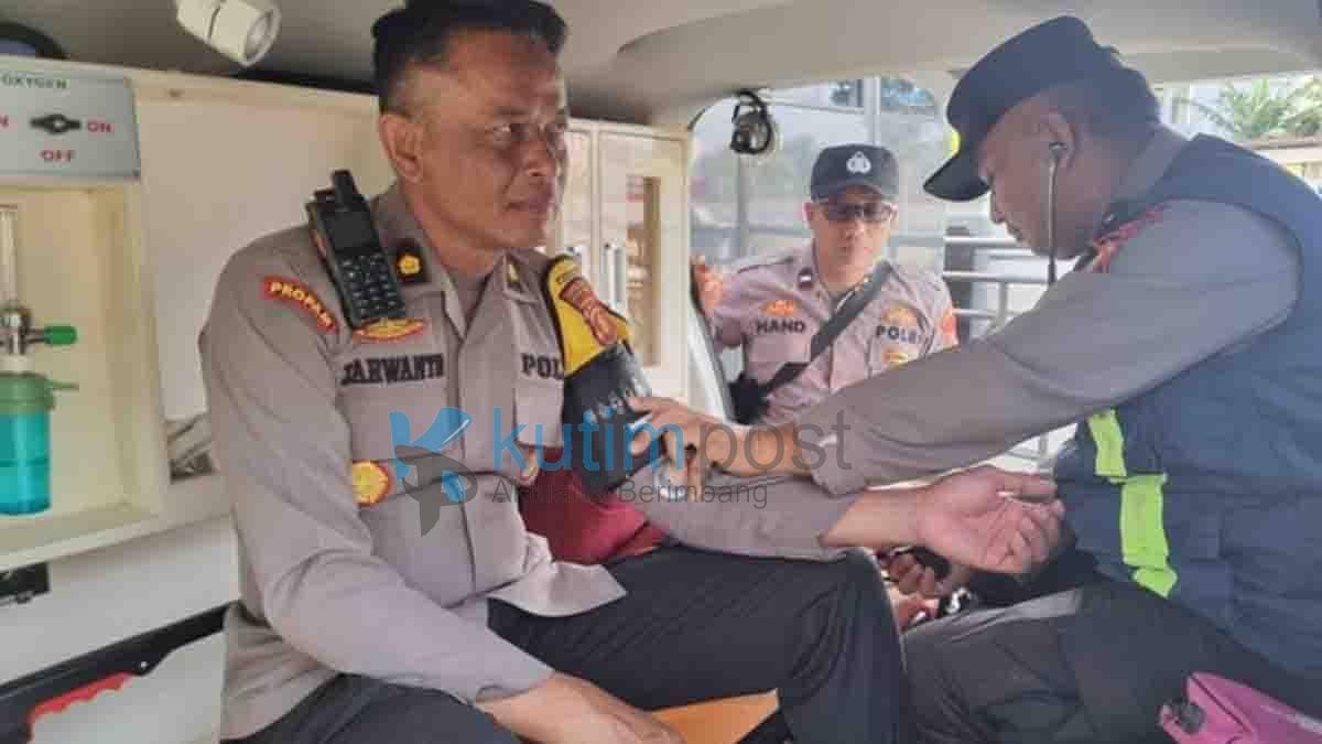 Dokkes Polres Kutim Pastikan Kesehatan Personil Jelang Pilkada 2024