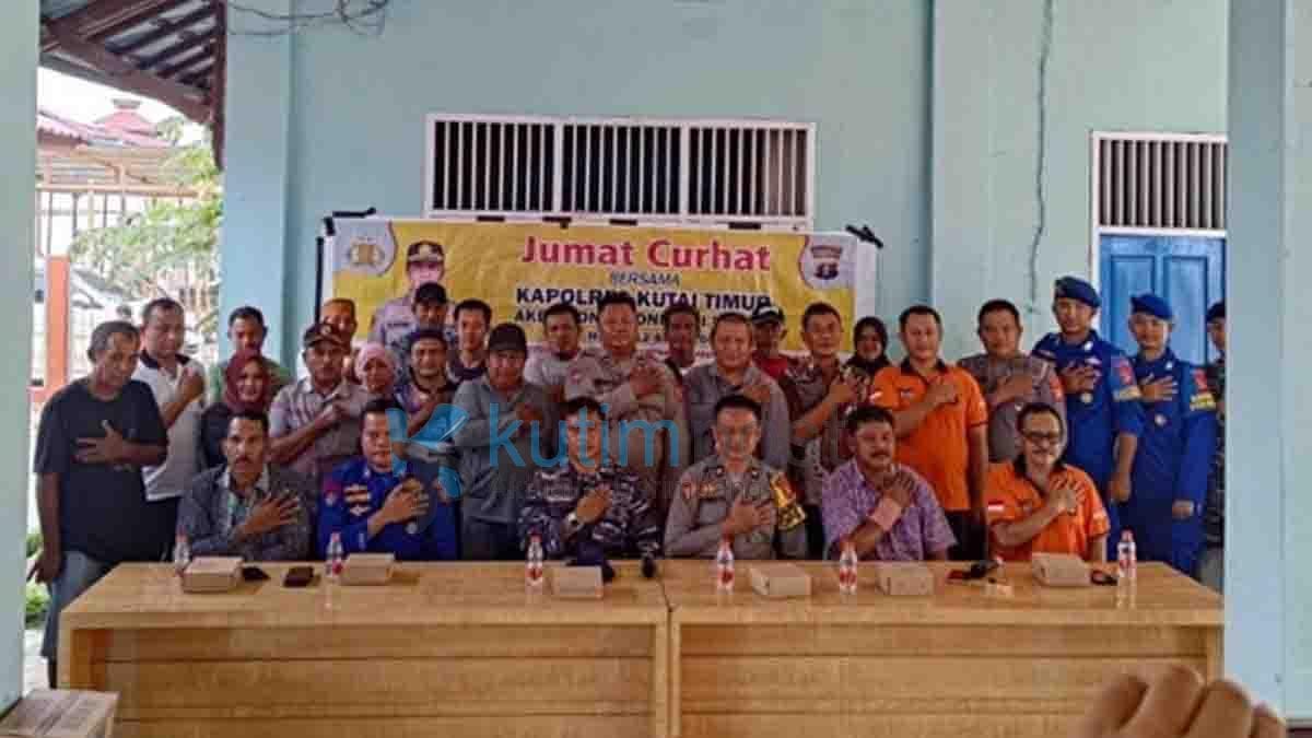 Melalui Jumat Curhat, Polres Kutim Ajak Masyarakat Jaga Kerukunan Jelang Pilkada 2024