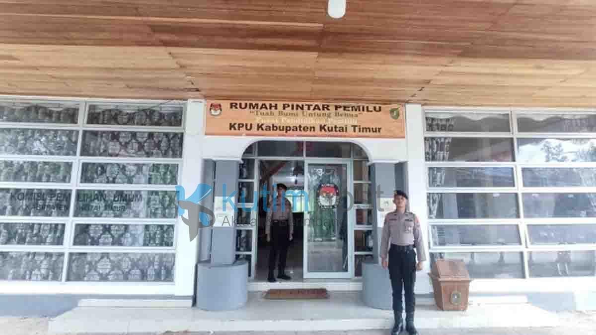 Polres Kutim Rutin Laksanakan Patroli Ke Kantor KPU