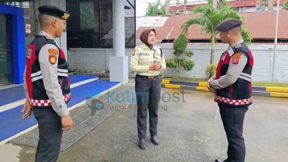 Unit Samapta Polres Kutai Timur Sambangi Satpam di Perkantoran
