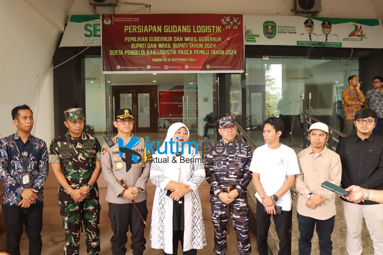 Kapolres Kutai Timur Lepas Pendistribusian Logistik Pilkada 2024