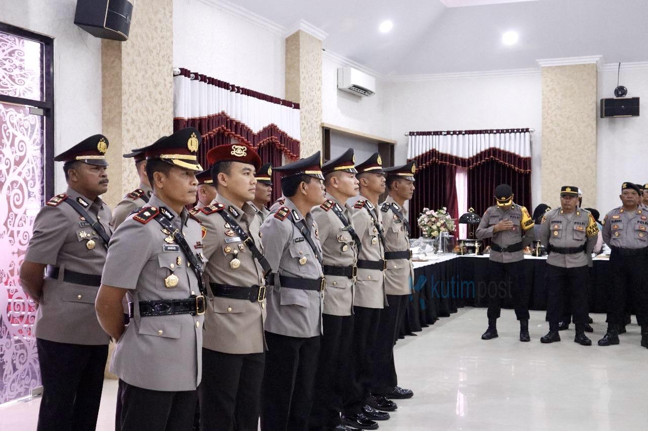 Kapolres Kutim Pimpin Kegiatan Sertijab Pejabat Baru