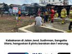 8 Pintu Barakan dan 1 Warung Habis Dilalap Jago Merah 8 Pintu Barakan dan 1 Warung Habis Dilalap Jago Merah