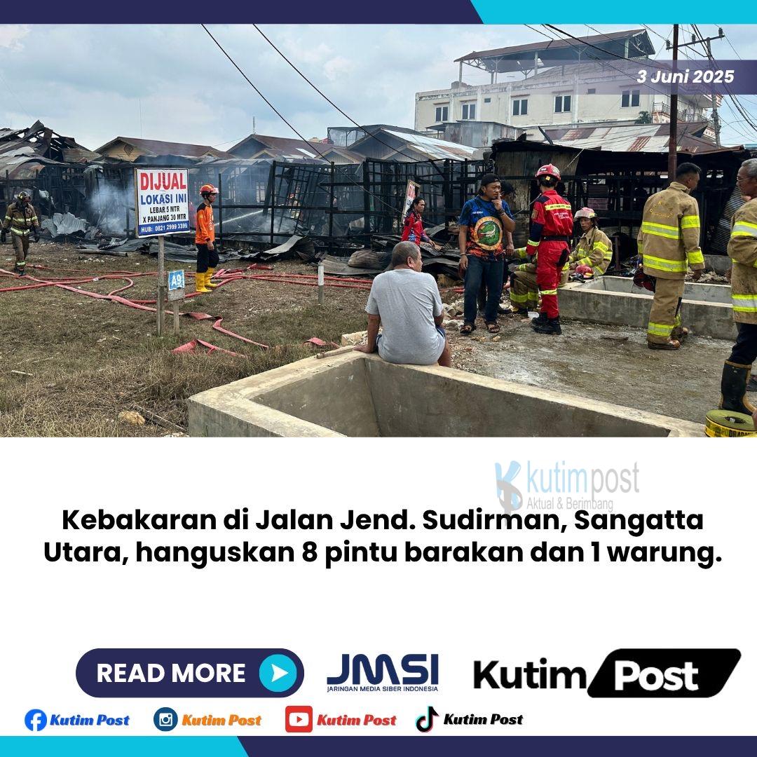 8 Pintu Barakan dan 1 Warung Habis Dilalap Jago Merah