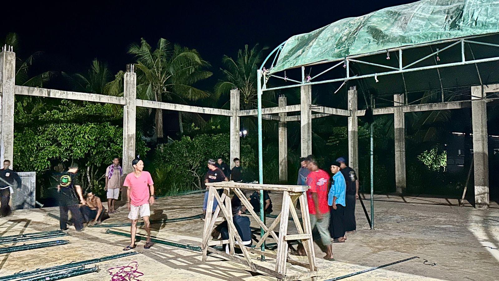 Persiapan 1 Muharram PSHT Kutim Gotong Royong di Padepokan