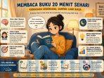 Membaca Buku 20 Menit Sehari: Kebiasaan Sederhana dengan Dampak Besar bagi Otak dan Kesehatan Mental