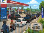 Antrean BBM Mengular di Wahau–Kongbeng, Harga Eceran Tembus Rp50 Ribu/Liter