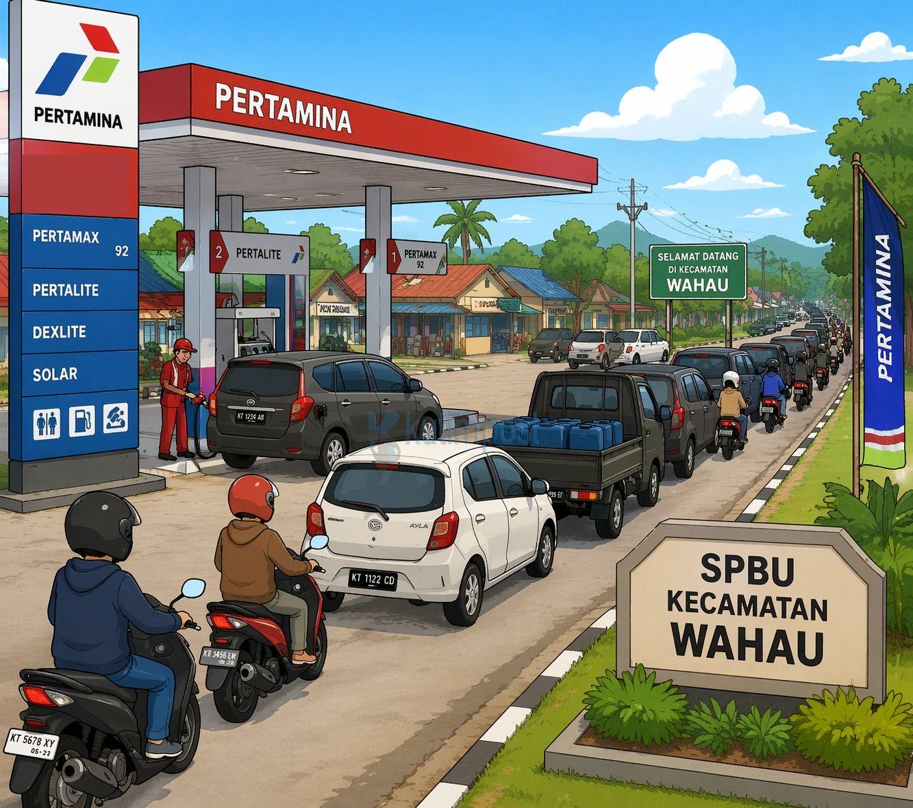 Antrean BBM Mengular di Wahau–Kongbeng, Harga Eceran Tembus Rp50 Ribu/Liter Antrean BBM Mengular di Wahau–Kongbeng, Harga Eceran Tembus Rp50 Ribu/Liter