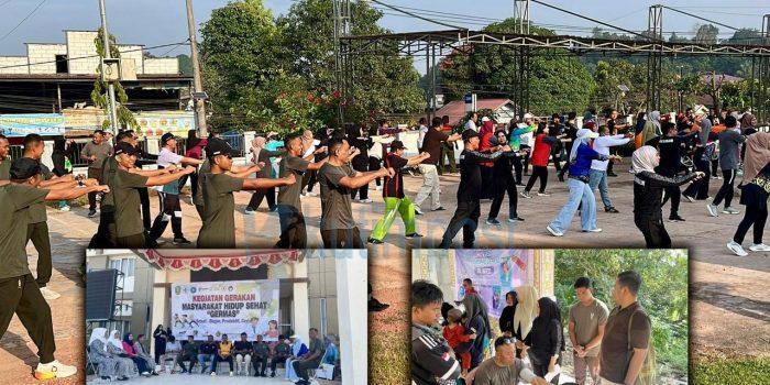 Kasi Log Brigif TP 32/Mangkalihat Hadiri Kegiatan Germas di Bengalon