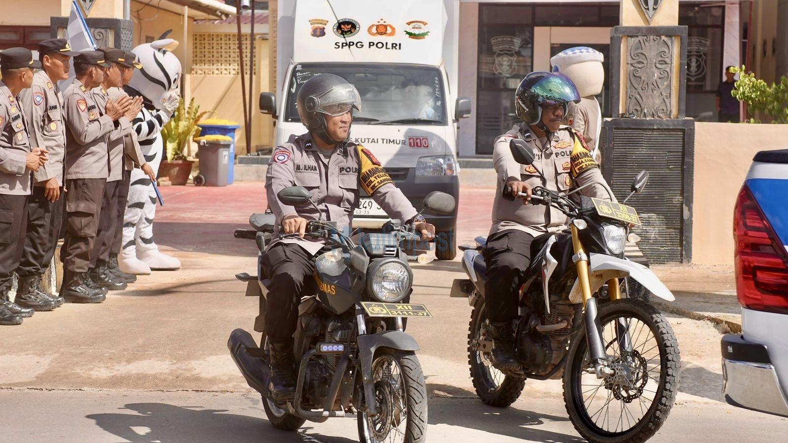 Wakapolres Kutim Lepas Distribusi MBG Polres ke TK Kemala Bhayangkari, SDN 011 dan SDN 015
