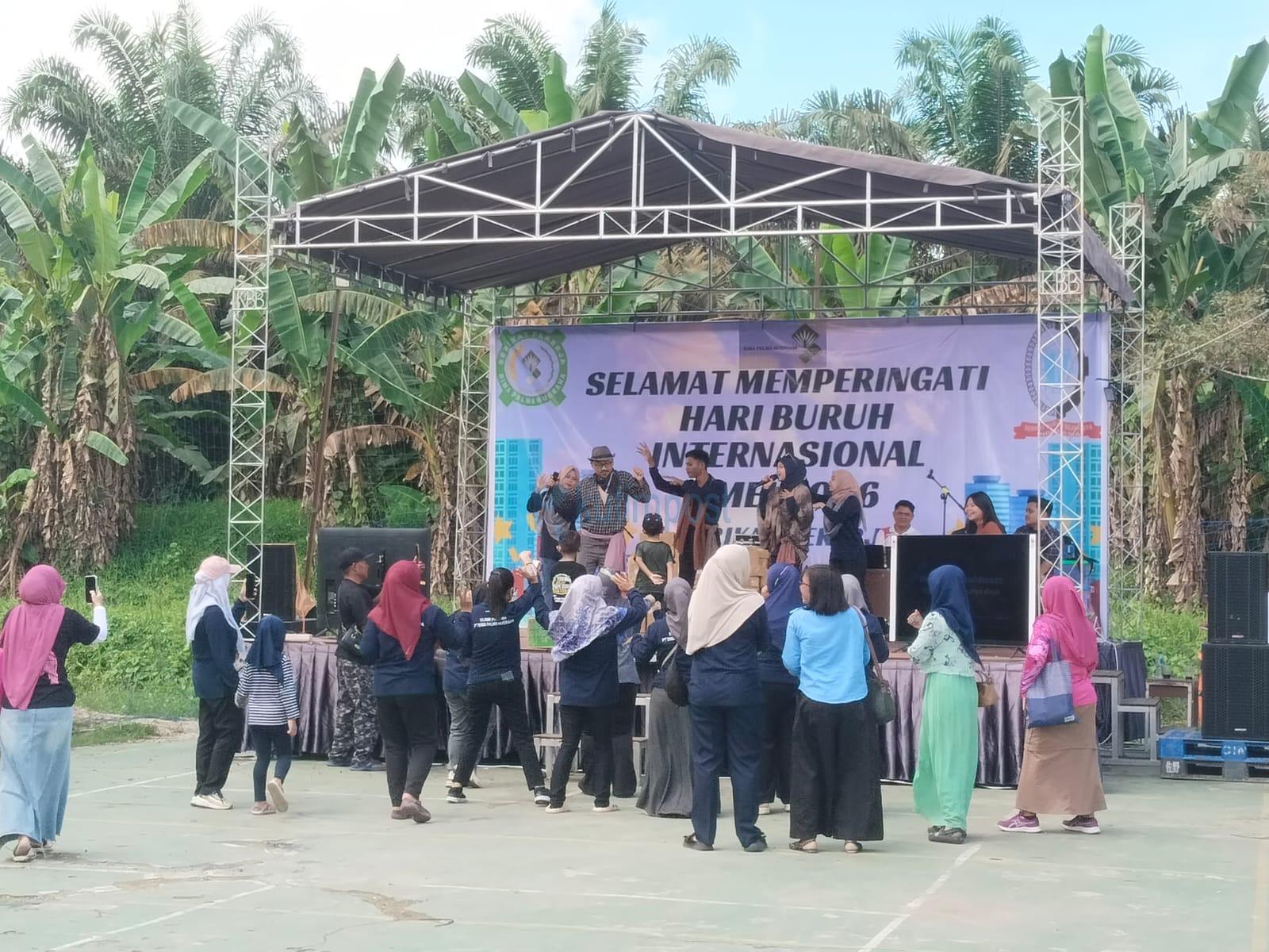Pelayanan Maksimal Polsek Bengalon, Perayaan Hari Buruh di PT BPN Tepian Langsat Kondusif