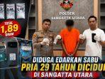 Aksi Senyap Polsek Sangatta Utara Berbuah Hasil, Terduga Pengedar Sabu Diciduk di Sangatta Utara