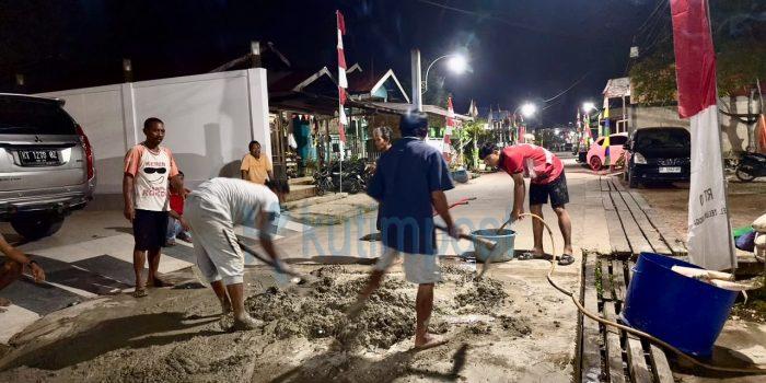 Gang Musholla RT 50 Teluk Lingga Bersolek, Bukti Semangat Gotong Royong