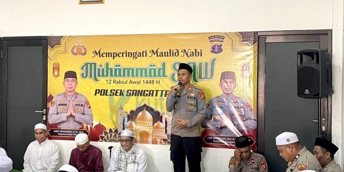 Maulid Nabi di Polsek Sangatta Utara, Kapolsek Ajak Teladani Rasulullah
