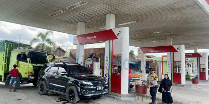 Antisipasi Pengetap dan Antrean, Polsek Sangatta Utara Pantau 8 SPBU