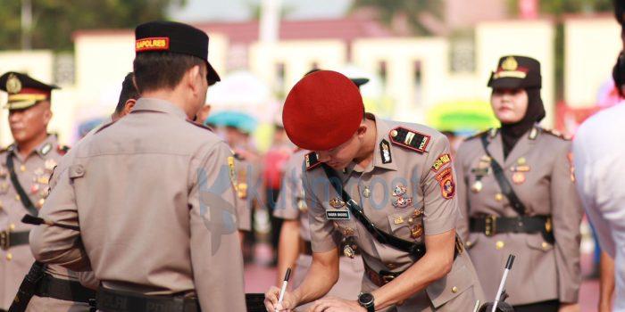 Polres Kutim Gelar Sertijab Lima Pejabat, Dua Perwira Dilantik