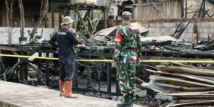 Dua Rumah Terbakar di Teluk Lingga Sangatta Utara