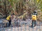 Polsek Sangatta Utara Tangani Karhutla di Sangatta Selatan, Api Padam Setelah 1 Jam