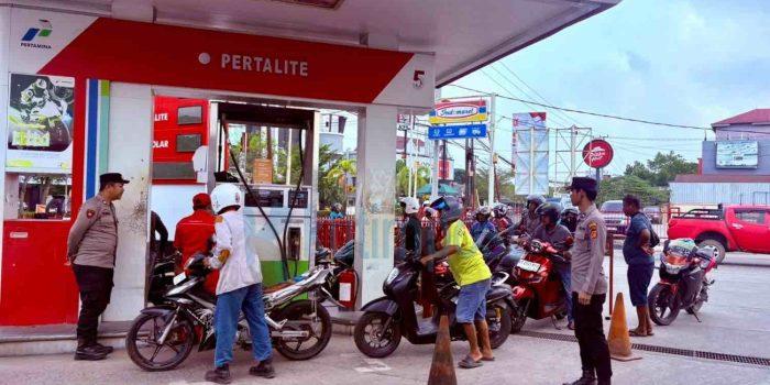 Polsek Sangatta Utara Cek SPBU, Stok BBM Aman