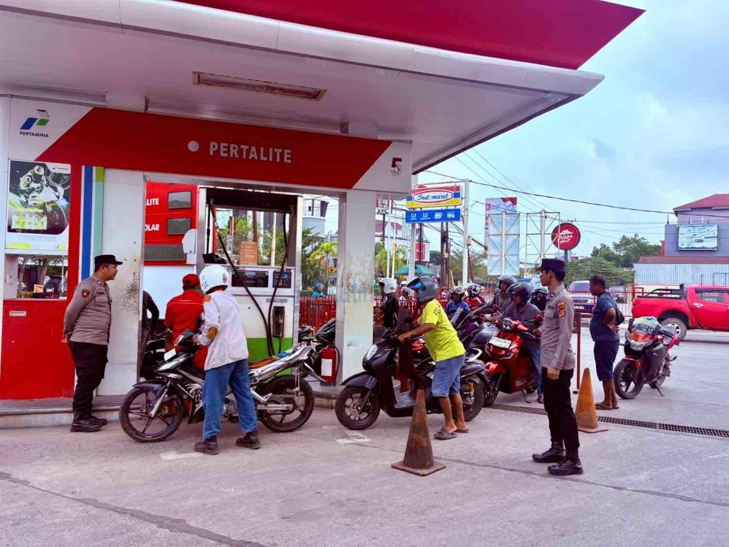 Polsek Sangatta Utara Cek SPBU, Stok BBM Aman Polsek Sangatta Utara Cek SPBU, Stok BBM Aman