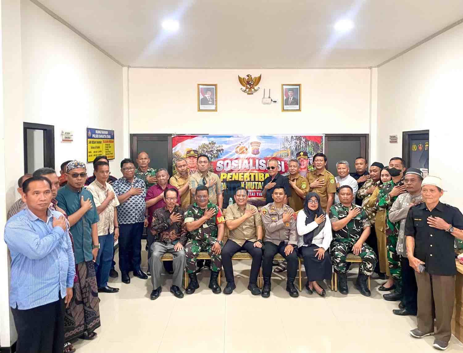 Kawasan Hutan Jadi Sorotan, Polsek Sangatta Utara Kawal Sosialisasi Satgas PKH